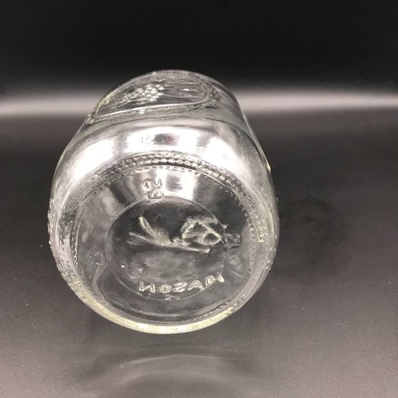 Ball Wide Mouth Glass Mason Jar 800ml/27oz No Lid 6 3/4" Fruit Design Mason Jar - Picture 9 of 11